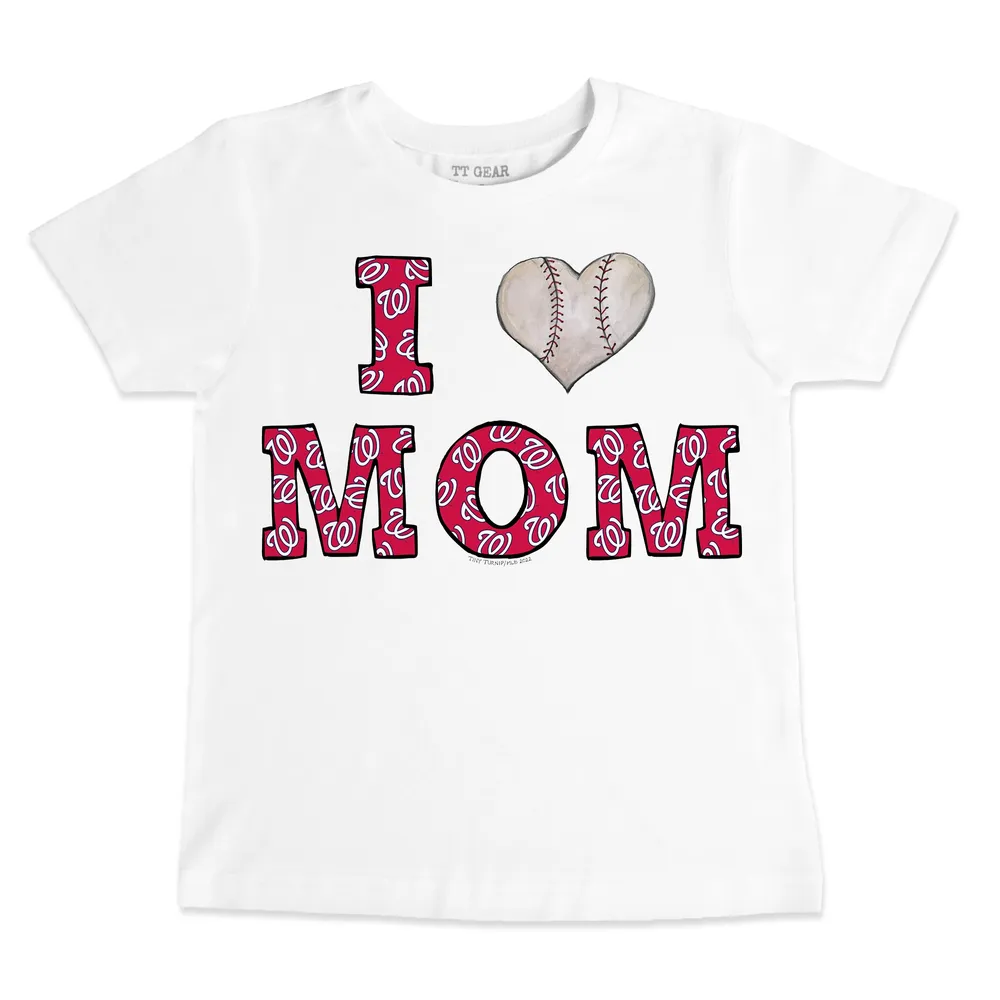 Lids Washington Nationals Tiny Turnip Infant Heart Mom T-Shirt