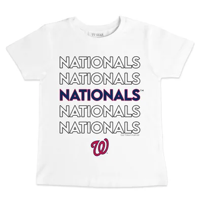 Lids Washington Nationals Tiny Turnip Toddler Bubbles T-Shirt - White