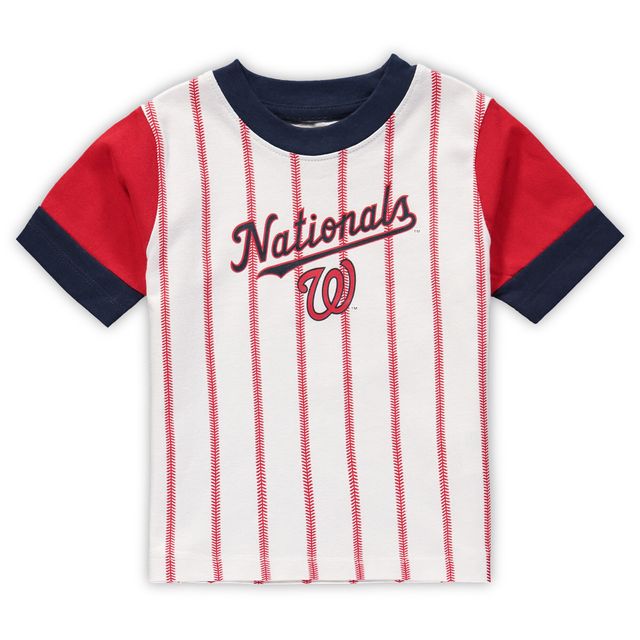 Outerstuff Toddler White/Red Washington Nationals Position Player T-Shirt & Shorts Set