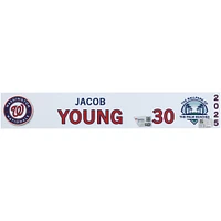 Jacob Young Washington Nationals Player-Issued #30 Nameplate from 2025 MLB Spring Training