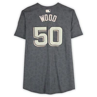 James Wood Washington Nationals Player-Issued #50 Gray City Connect Jersey from the 2024 MLB Season
