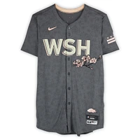 James Wood Washington Nationals Player-Issued #50 Gray City Connect Jersey from the 2024 MLB Season