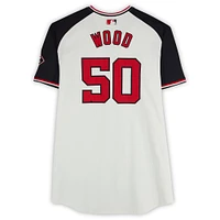 James Wood Washington Nationals Player-Issued #50 White Alternate Jersey from the 2024 MLB Season