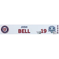 Josh Bell Washington Nationals Player-Issued #19 Nameplate from 2025 MLB Spring Training