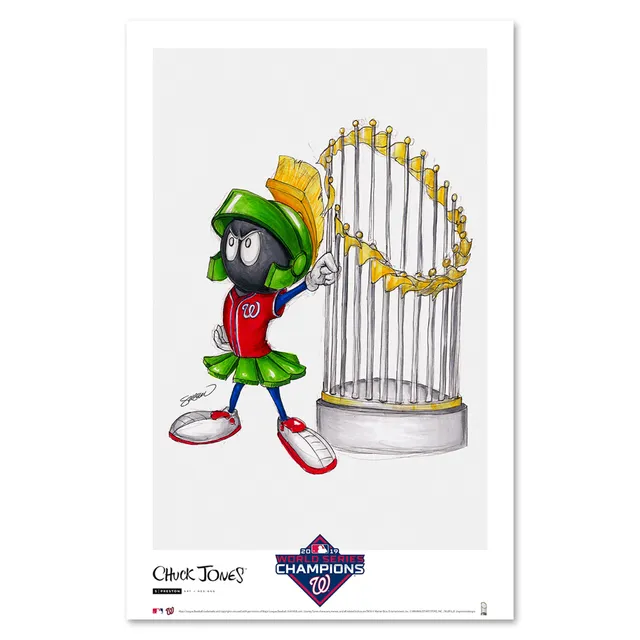 Lids Washington Nationals 14 x 20 Minimalist Screech Mascot Wall Art