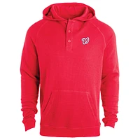 Men's Dunbrooke  Red Washington Nationals Montana Lightweight Raglan Pullover Hoodie