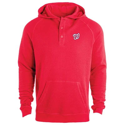 Men's Dunbrooke  Red Washington Nationals Montana Lightweight Raglan Pullover Hoodie