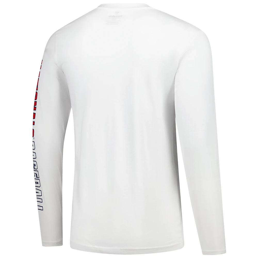 Men's Fanatics  White Washington Nationals Long Sleeve T-Shirt