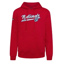 Sweat à capuche en polaire rouge Levelwear Washington Nationals Podium pour homme