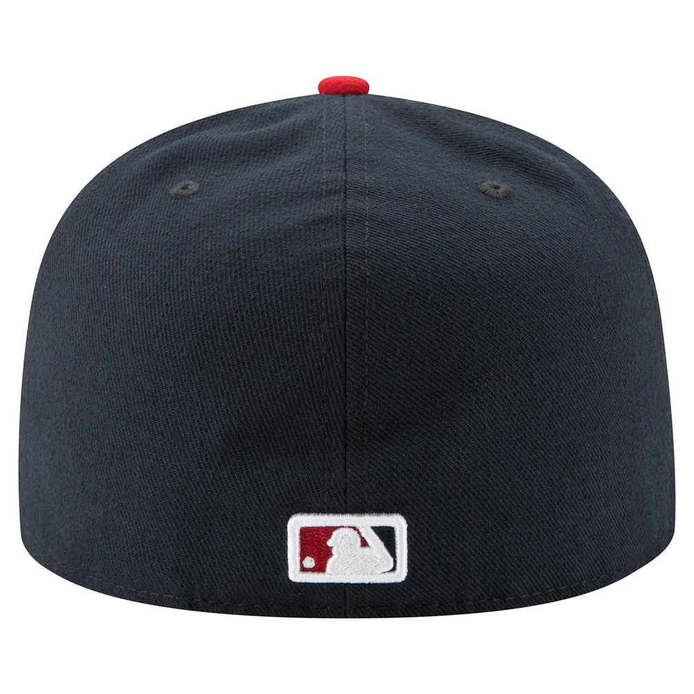 Casquette ajustée 59FIFTY 20e anniversaire des Washington Nationals New Era bleu marine/rouge pour homme