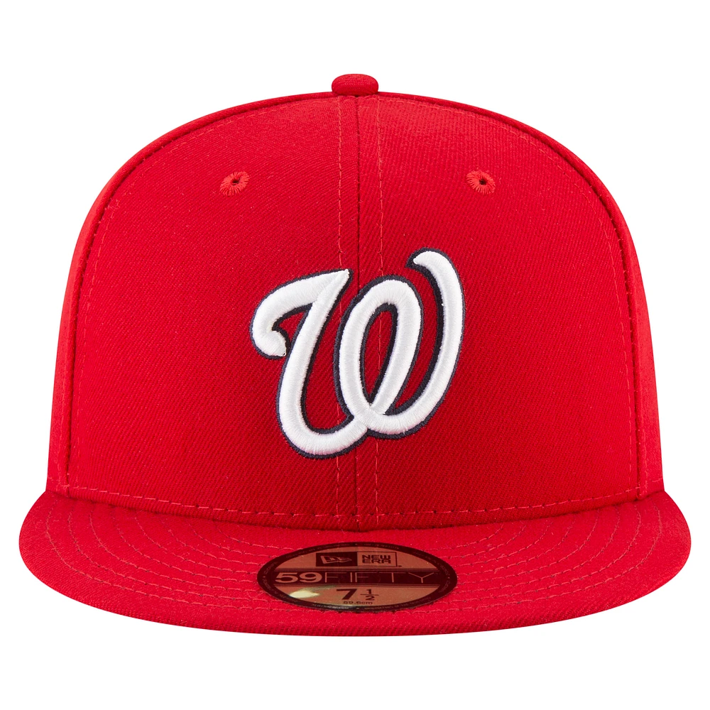 Men's New Era  Red Washington Nationals 20th Anniversary 59FIFTY Fitted Hat