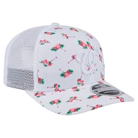 Men's New Era  White Washington Nationals Flamingo Mesh Back 9SEVENTY Stretch-Snap Hat