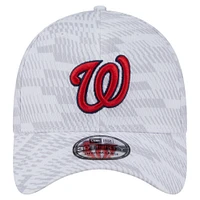 Casquette extensible New Era blanche Washington Nationals Graded 39THIRTY pour homme