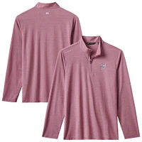 Pull à glissière quart de tour tri-blend Time to Tailgate pour homme TravisMathew Red Washington Nationals