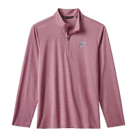 Pull à glissière quart de tour tri-blend Time to Tailgate pour homme TravisMathew Red Washington Nationals