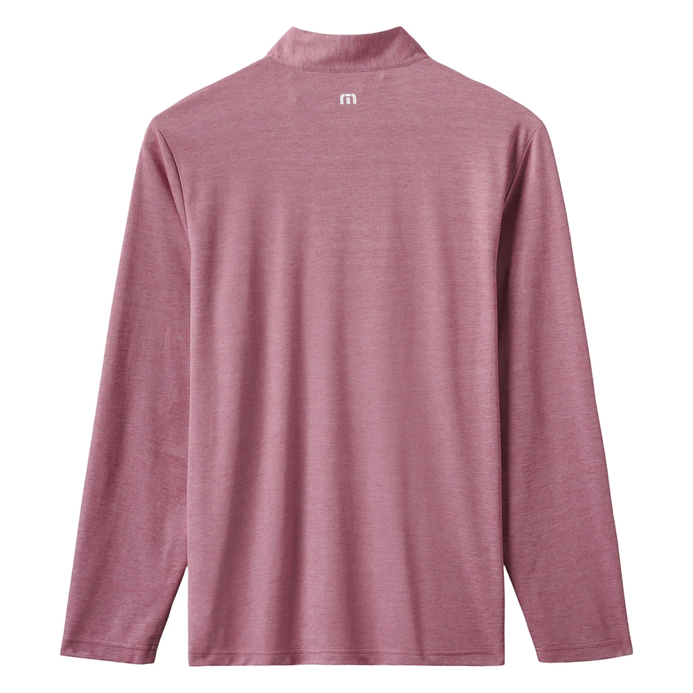 Pull à glissière quart de tour tri-blend Time to Tailgate pour homme TravisMathew Red Washington Nationals
