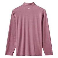 Pull à glissière quart de tour tri-blend Time to Tailgate pour homme TravisMathew Red Washington Nationals