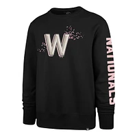 Men's '47 Black Washington Nationals City Connect Legend Headline Pullover Sweatshirt