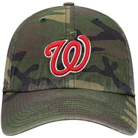 Men's '47 Camo Washington Nationals Team Clean Up Adjustable Hat