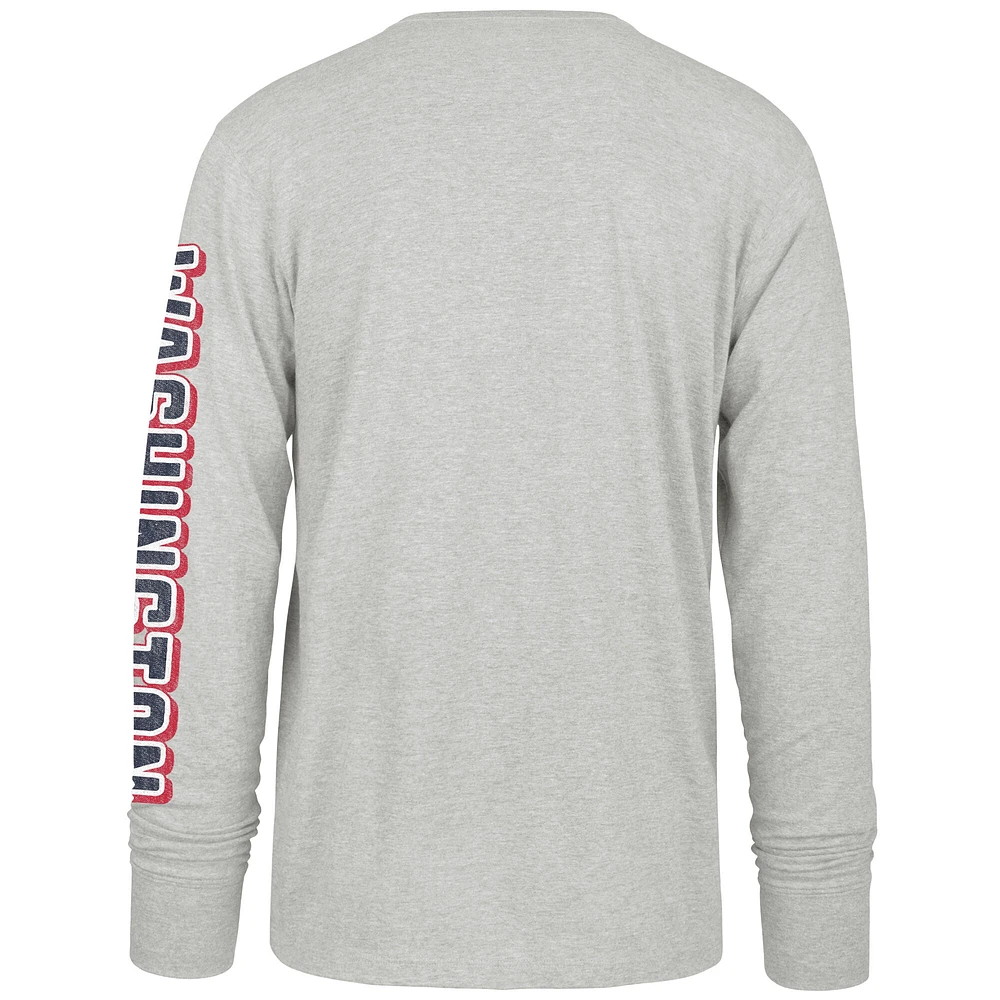 Men's '47 Gray Washington Nationals Fair Ball Franklin Long Sleeve T-Shirt