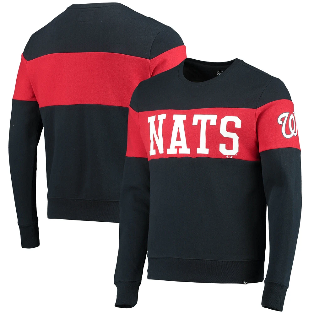 Chandail à enfiler Interstate des Washington Nationals '47 pour homme, bleu marine