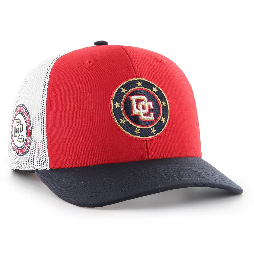 Lids Washington Nationals '47 Sidenote Trucker Snapback Hat - Red