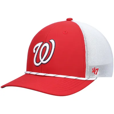 Washington Nationals '47 Burden Trucker Snapback Hat - Red/White