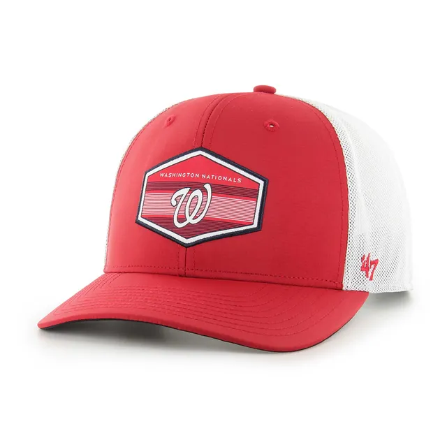 Men's Fanatics Branded Red/White Washington Nationals 2019 World Series Patch Team Trucker Snapback Hat