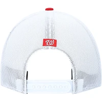 Casquette ajustable Burgess Trucker d'entraînement printanier des Nationals de Washington '47 rouge/blanc pour homme