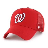 Men's '47 Red Washington Nationals Ballpark Offside Adjustable Trucker Hat