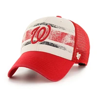 Casquette réglable pour homme '47 Red Washington Nationals Breakout MVP Trucker