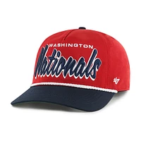 Men's '47 Red Washington Nationals Dropshadow Rope Hitch Adjustable Hat