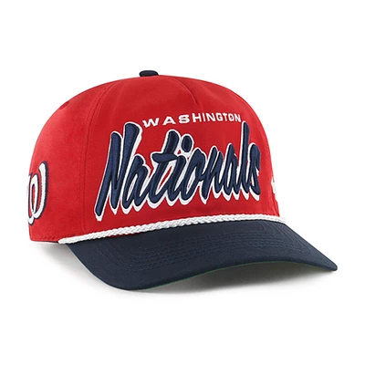 Men's '47 Red Washington Nationals Dropshadow Rope Hitch Adjustable Hat
