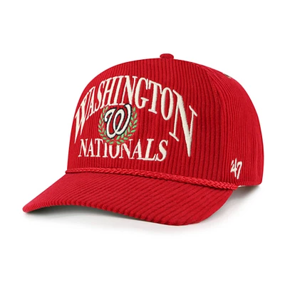 Men's '47  Red Washington Nationals Pitchout Rope Hitch Adjustable Hat