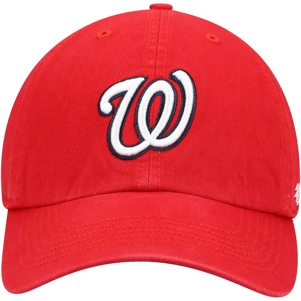 Casquette ajustée pour homme '47 Red Washington Nationals Team Franchise