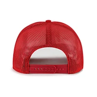 Men's '47 White/Red Washington Nationals Freshman Trucker Adjustable Hat