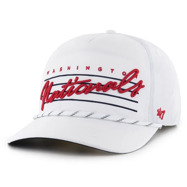 47 Men's '47 Red/White Washington Nationals Burden Trucker Snapback Hat