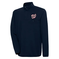 Veste à enfiler bouton-pression quart de tour pour homme Antigua Navy Washington Nationals