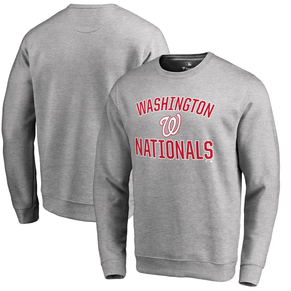 Lids Washington Nationals Victory Arch Pullover Sweatshirt - Ash