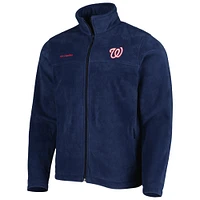 Men's Columbia Navy Washington Nationals Steens Mountain Full-Zip Jacket