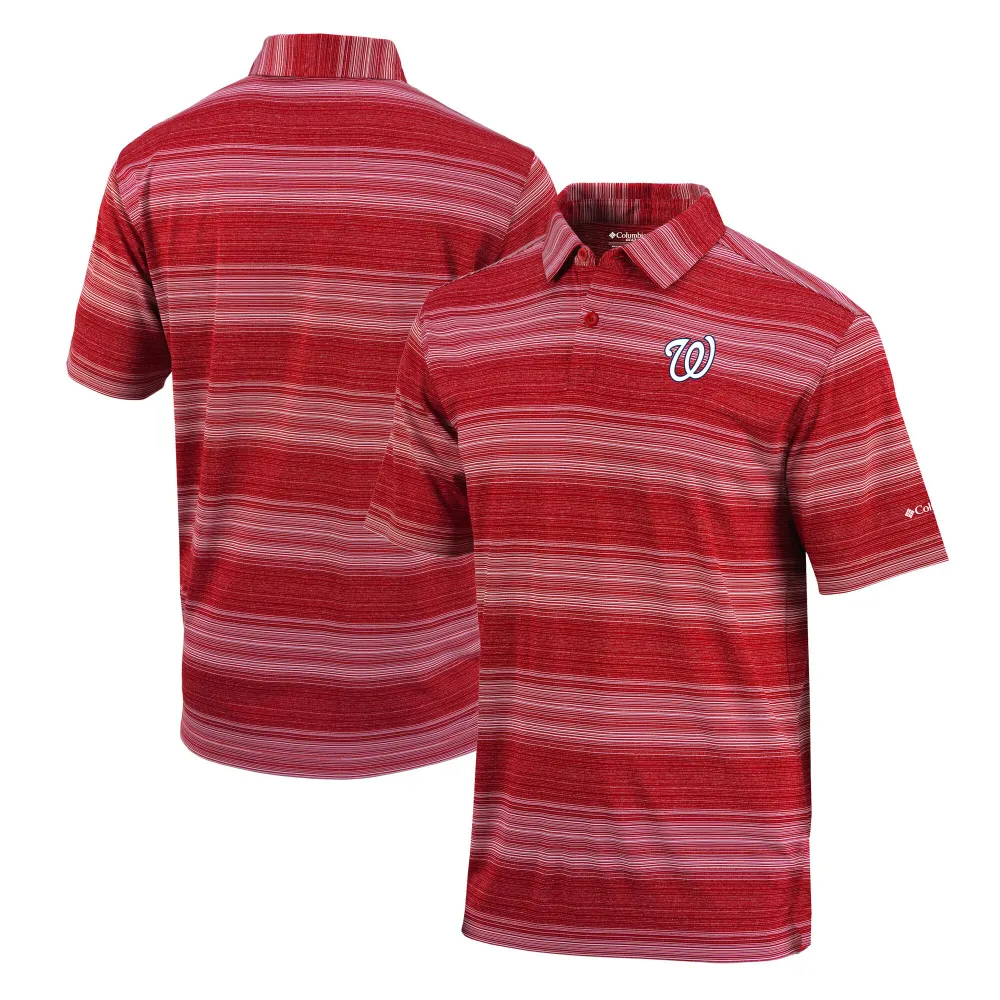 Men's Columbia Red Washington Nationals Slide Polo Size: Large