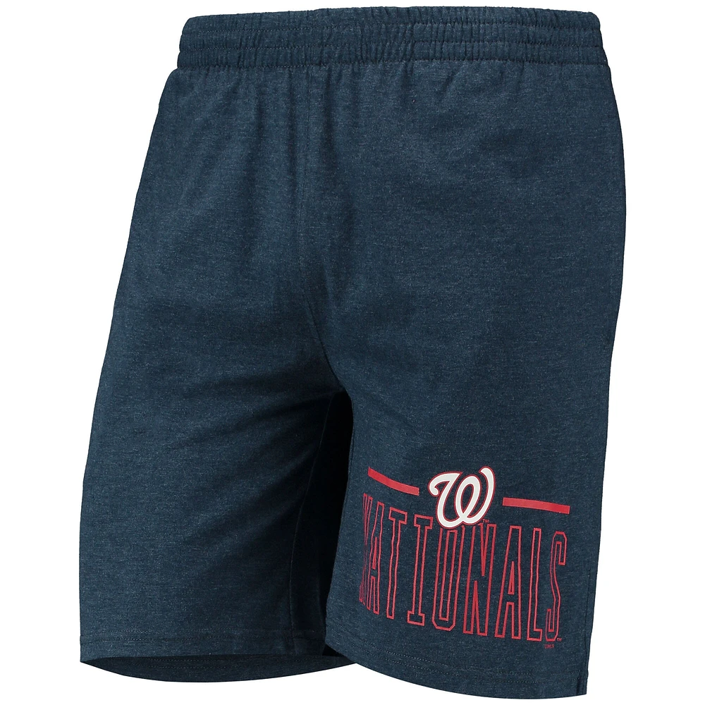 Men's Concepts Sport Navy/Red Washington Nationals Meter T-Shirt and Shorts Sleep Set