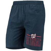 Concepts Sport Ensemble de nuit avec t-shirt et short Washington Nationals Meter pour homme, bleu marine/rouge