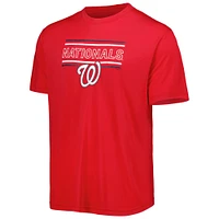 Concepts Sport Ensemble de pyjama et pantalon avec écusson Washington Nationals rouge/bleu marine pour homme