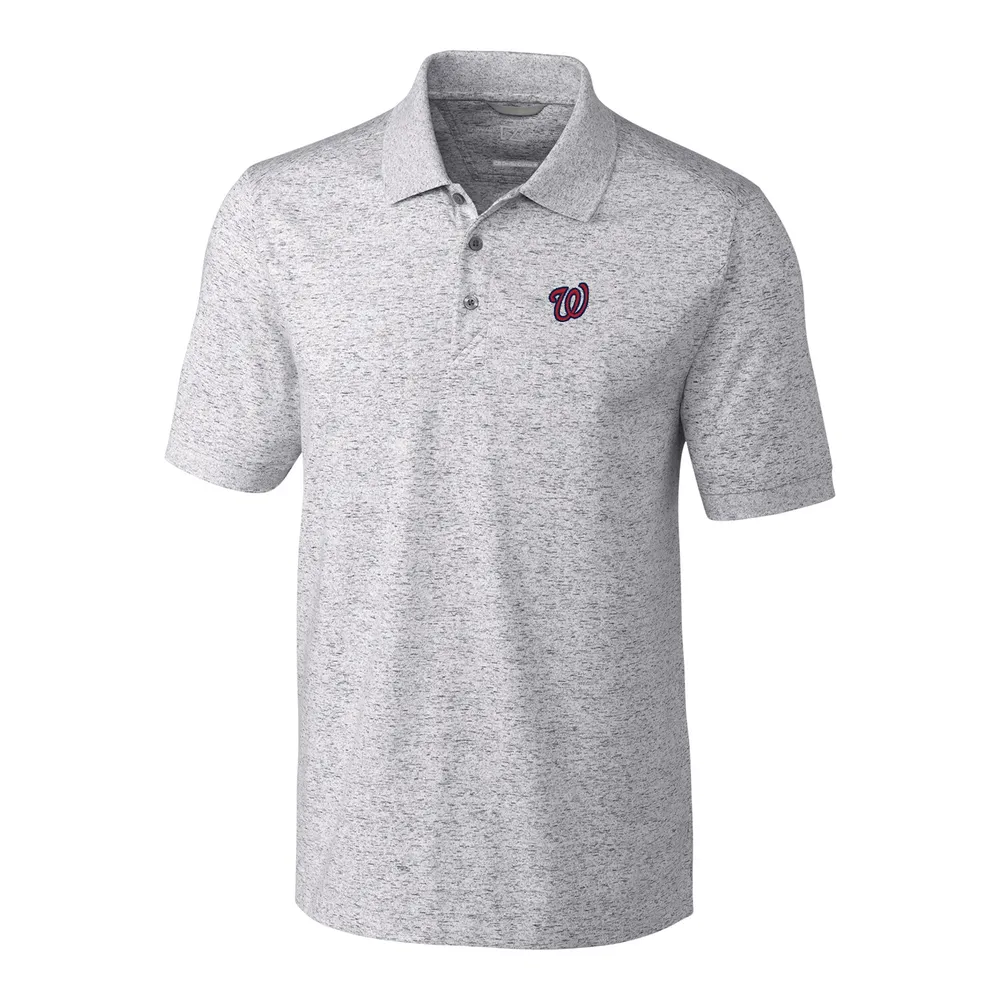 Lids Washington Nationals Cutter & Buck Big Tall Advantage Space Dye Polo -  Heather Gray