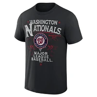 Collection Darius Rucker pour homme par Fanatics T-shirt noir Washington Nationals Beach Splatter