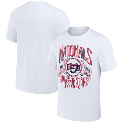 Collection Darius Rucker pour homme par Fanatics White Washington Nationals Distressed Rock T-shirt