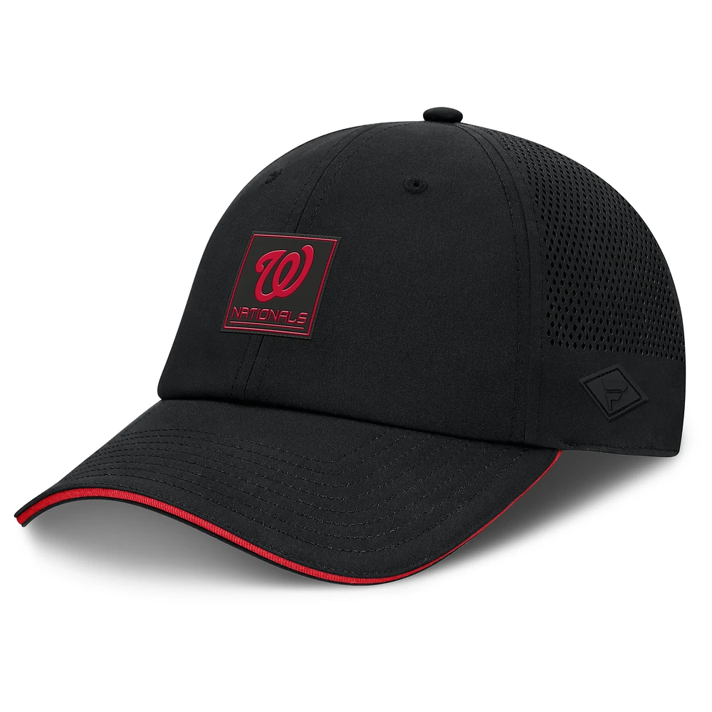 Men's Fanatics Black Washington Nationals Level Up Driver Adjustable Hat