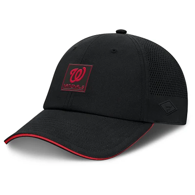 Men's Fanatics Black Washington Nationals Level Up Driver Adjustable Hat