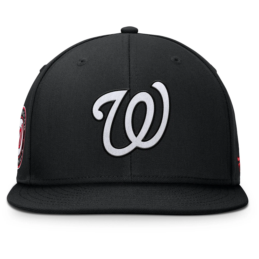 Men's Fanatics Black Washington Nationals Walk-Off Bullpen Snapback Hat